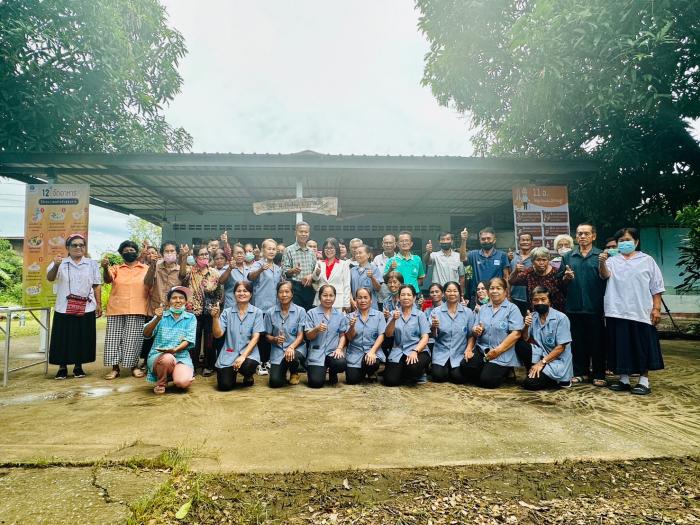 โครงการส่งเสริมสุขภาพนักเรียนผู้สูงอายุ โรงเรียนผู้สูงอายุบ้านขามเปี้ย กายจิตดีชีวีมีสุข ตำบลกู่ทอง ประจำปี 2566