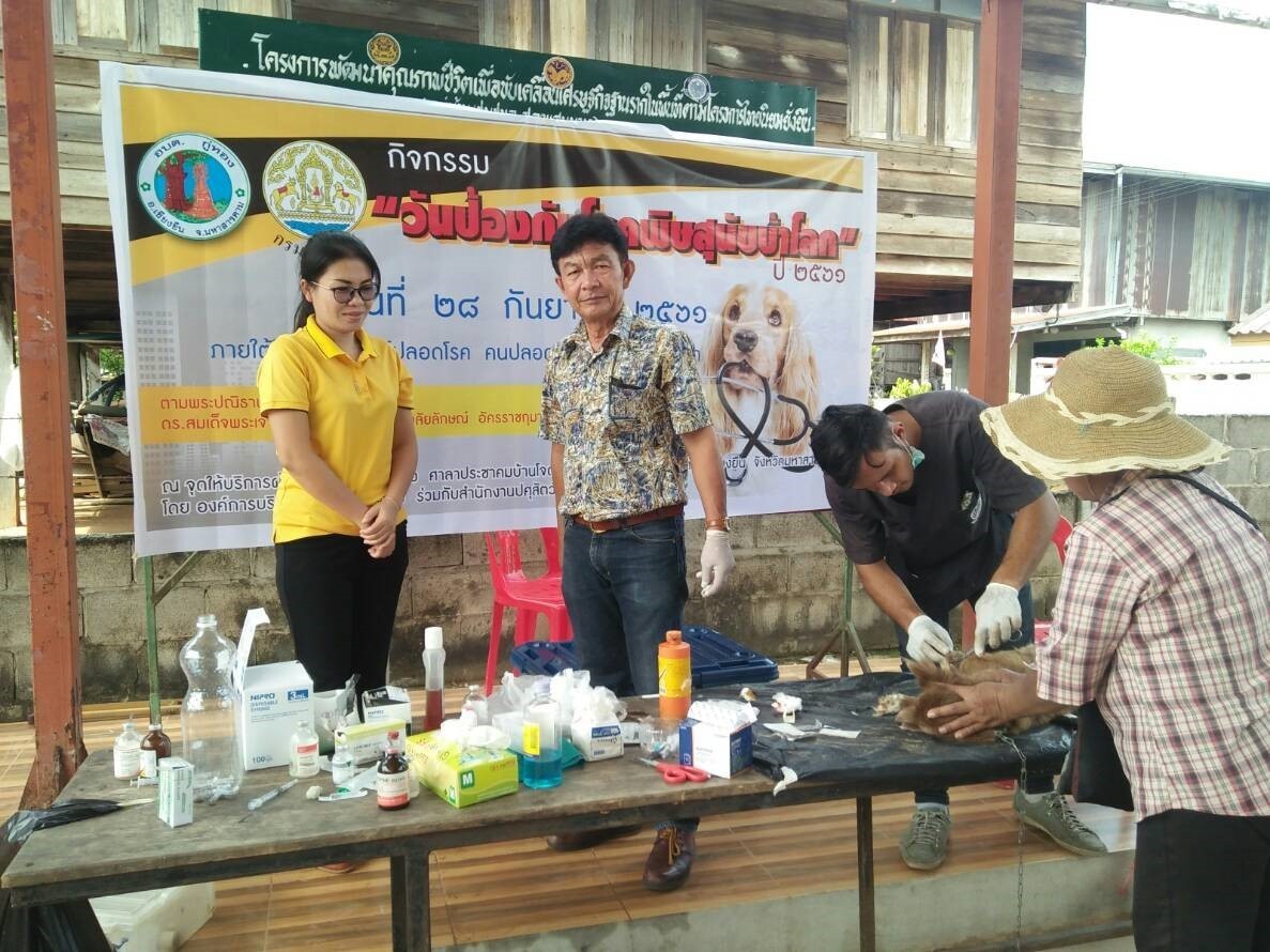 โครงการป้องกันควบคุมและจัดซื้อวัคซีนป้องกันโรคพิษสุนัขบ้า​ ปีงบประมาณ​ 2561