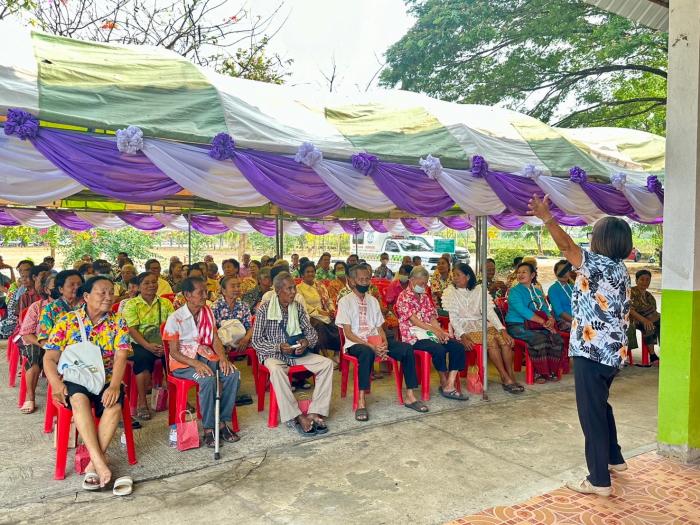 โครงการส่งเสริมสุขภาพผู้สูงอายุ ผู้พิการ และผู้ด้อยโอกาส ร่วมกับ กิจกรรม สรงน้ำพระและรดน้ำขอพรผู้ใหญ่ เนื่องในประเพณีวันสงกรานต์ ประจำปี 2567 ณ.องค์การบริหารส่วนตำบลกู่ทอง